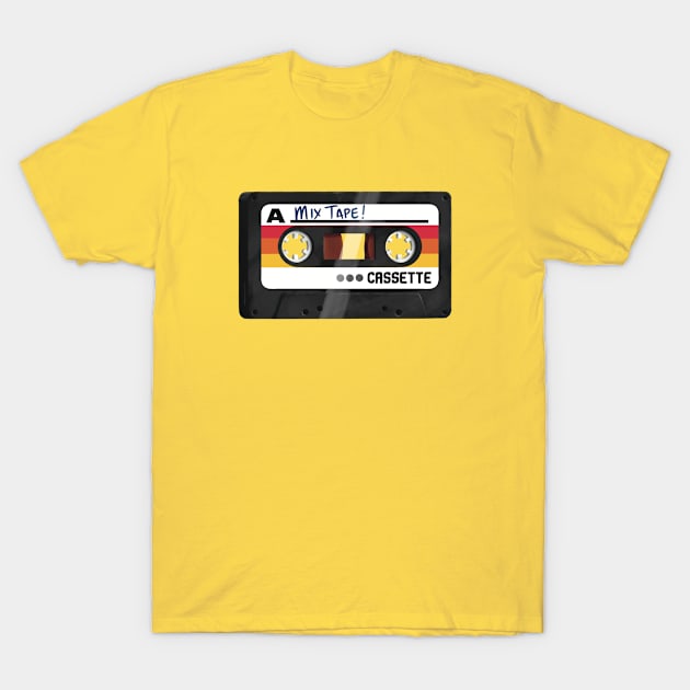 Mix Tape - Black 2 T-Shirt by Gavin Otteson Art